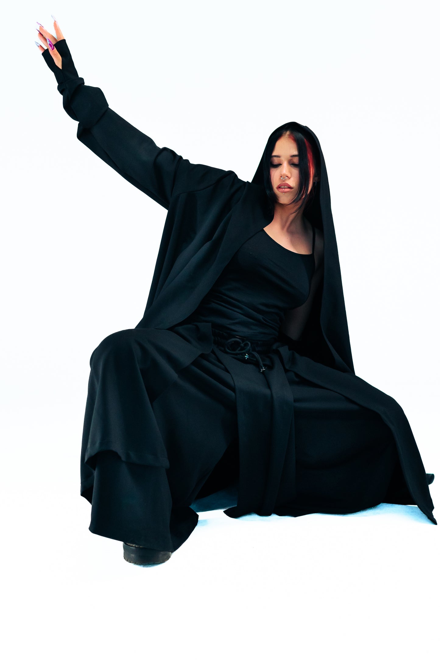 TRIPPLE BLACK HAKAMA PANTS