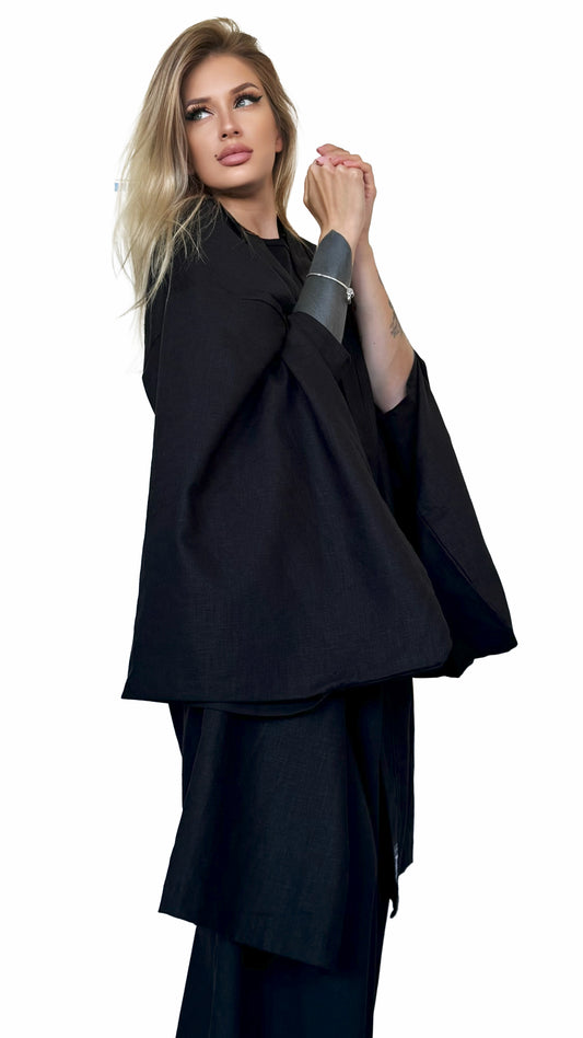 LONG LINEN KIMONO