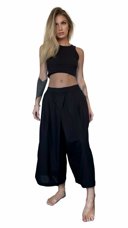 LINEN KEMURI PANTS